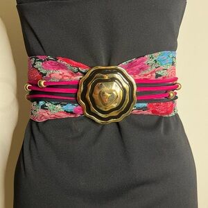 Vintage 80s DMP Fabric Belt
